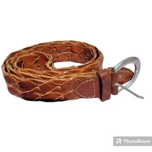 LEATHER braided multi size belt